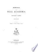 Memorias de la Real Academia de Ciencias y Artes de Barcelona