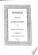 Memorias de la sociedad economica de amantes de Guatemala