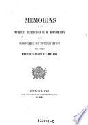 Memorias de los diversos departamentos de la administracion de la provincia de Buenos Aires y de las municipalidades de Campana