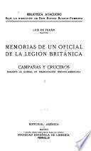 Memorias de un oficial de la legión británica