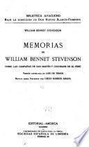 Memorias de William Bennet Stevenson sobre las campañas de San Martín y Cochrane en el Perú