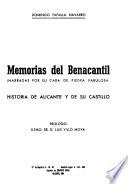 Memorias del Benacantil, narradas por su cara de peidra fabulosa