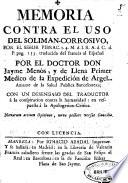 Memorias del Dr. Don Jayme Menós, y de Llena ... Tom. I.