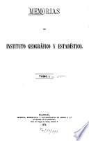 Memorias del Instituto Geográfico y Estadístico