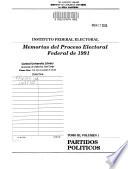 Memorias del proceso electoral federal de 1991