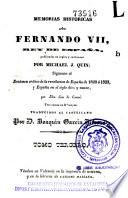 Memorias históricas sobre Fernando VII, rey de España