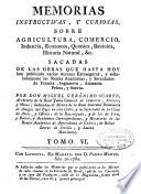 Memorias instructivas y curiosas, sobre agricultura, comercio, industria, economía, química, botánica, historia natural ...