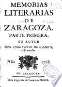 Memorias literarias de Zaragoza