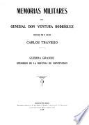 Memorias militares del general Don Ventura Rodríguez