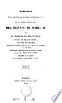 Memorias para escribir la historia contemporánea de los siete primeros años del reinado de Isabel ii