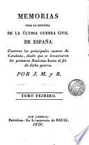 Memorias para la historia de la última guerra civil de España, 1