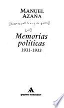 Memorias políticas y de guerra