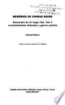 Memòries de Conrad Roure: Levantamientos federales y guerra carlista