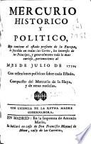 Mercurio histórico y político