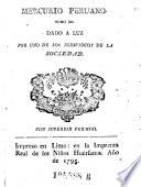 Mercurio Peruano de Historia Literaturaynoticias queda a luz la Sociedad Academica de Amantis de Lima, y en su nombre Jacinto Calero y Moreira. (hisp.)