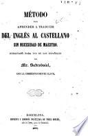 Método para aprender a traducir del inglés al castellano sin necesidad de maestro