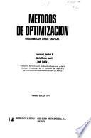 Métodos de optimización; programación lineal-gráficas