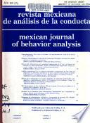 Mexican Journal of Behavior Analysis