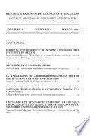 Mexican Journal of Economics and Finance