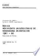 México: Movimiento Universitario de Renovadora Orientación, 1961-66