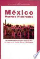 México. Muertes intolerables. 10 años de desapariciones y asesinatos de mujeres en Ciudad Juárezx y Chihuahua.