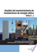 MF0617_3 - Gestión del mantenimiento de instalaciones de energía eólica