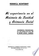 Mi experiencia en el Ministerio de Sanidad y Asistencia Social