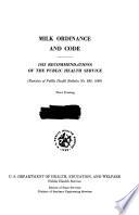 Milk Ordinance and Code