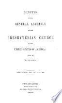 Minutes of the General Assembly of the Presbyterian Church in the United States of America