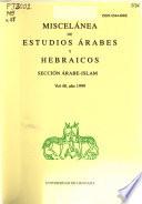 Miscelánea de estudios árabes y hebraicos
