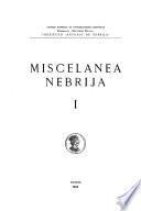 Miscelanea nebrija. 1-