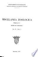 Miscelánea zoológica
