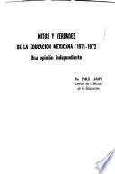Mitos y verdades de la educación mexicana, 1971-1972