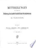 Mittheilungen des Vereines zur Förderung des Landwirthschaftlichen Versuchswesens in Oesterreich