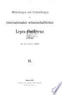 Mittheilungen und Verhandlungen der [I.] internationalen wissenschaftlichen Lepra-Conferenz zu Berlin im October 1897