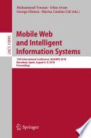 Mobile Web and Intelligent Information Systems