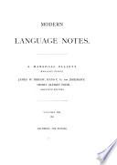 Modern Language Notes