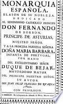 Monarquia española ...
