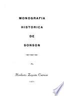Monografía histórica de Sonsón