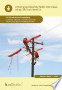 Montaje de redes eléctricas aéreas de baja tensión. ELEE0109
