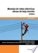 Montaje de redes eléctricas aéreas de baja tensión
