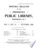 Monthly Bulletin for the Providence Public Library ...