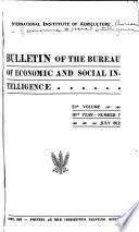 Monthly Bulletin of the Bureau of Economic and Social Intelligence