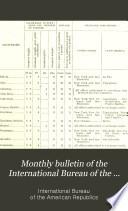 Monthly Bulletin of the International Bureau of the American Republics, International Union of American Republics