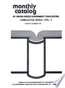 Monthly Catalog of United States Government Publications