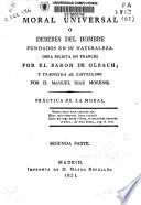 Moral universal o Deberes del hombre fundados en su naturaleza