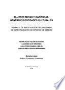 Mujeres mayas y garífunas