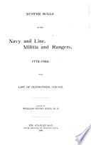 Muster Rolls of the Navy and Line, Militia and Rangers, 1775-1783
