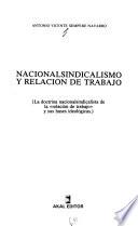Nacionalsindicalismo y relación de trabajo