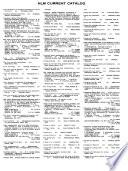 National Library of Medicine Current Catalog